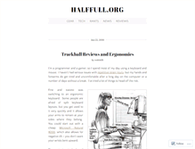 Tablet Screenshot of halffull.org